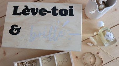 Boîte à bijoux personnalisée avec Cricut