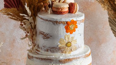 Nude cake - Mariage Bohème