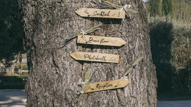 Pancartes Flèches Déco - Mariage Nature​