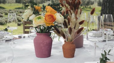 Vases effet terracotta - Mariage Bohème