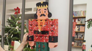 Calendrier de l'Avent soldat en bois - Noël Tradition
