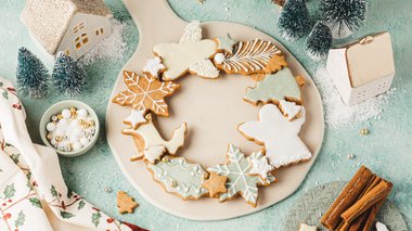 Tuto couronne de biscuits chocolatés à la cannelle