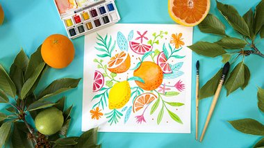 Tuto aquarelle d’été​ avec Winsor & Newton