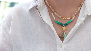 Collier Zodiaque en perles Heishi​ avec LA PETITE EPICERIE​