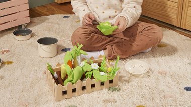 Tuto jardin potager en feutrine et bois​