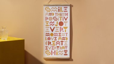 Tuto affiche de mots - Positive attitude avec Cricut