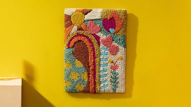Tuto cadre déco punch Needle par Chaumière Oiseau avec DMC