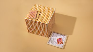 Tuto cube mosaïque - bout de canapé​