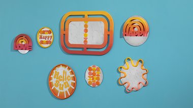 Tuto collection de miroirs pop avec Fimo et Graine Créative