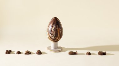 Tuto Œuf de Pâques marbré en chocolat