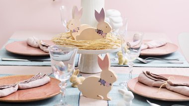 Tuto déco de table lapins de Pâques