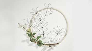 Tuto couronne de Pâques végétale