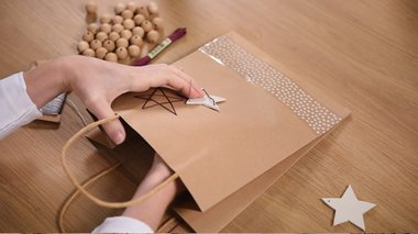 Tuto déco paquet cadeau - Noël Nature Vintage