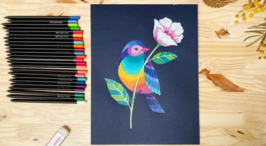 Tuto dessin aux crayons Black Edition de Faber-Castell