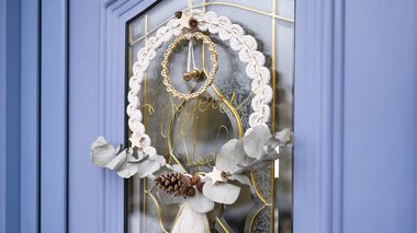 Tuto couronne de Noël végétale en macramé