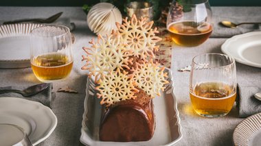 Tuto bûche flocons de neige avec Scrapcooking