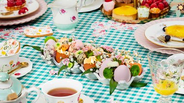 Inspiration : centre de table boîte à œufs 
