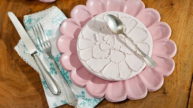 Tuto assiettes fleur en argile