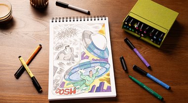 Tuto planche de BD avec Faber-Castell