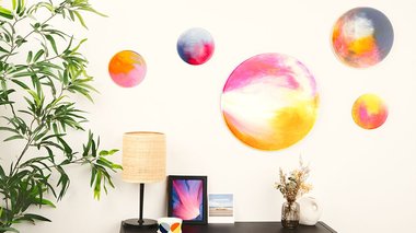 Tuto décoration murale en résine avec Pébéo