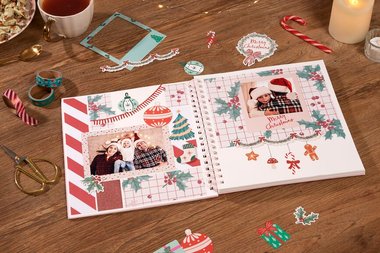 Tuto Album scrapbooking de Noël : conservez tous vos souvenirs des fêtes