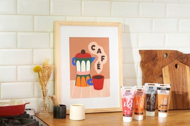 Tuto cosy corner à l’acrylique avec Pébéo et Nielsen