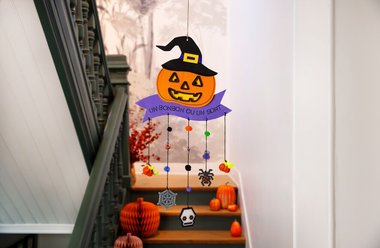 Tuto suspension citrouille Halloween
