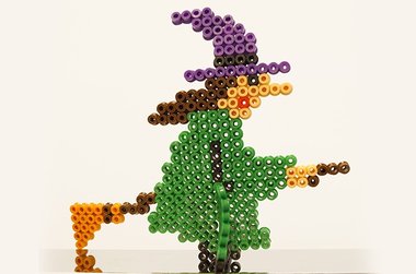 Ma sorcière d'Halloween en perles Hama
