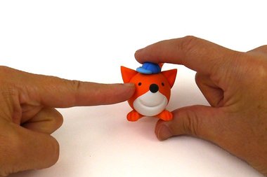 Tête de Crayon « Petit Renard » en Patarev