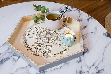 Je prends le temps - Plateau inspiration mandala 