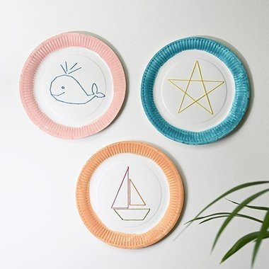 Tuto assiettes brodées Créalia