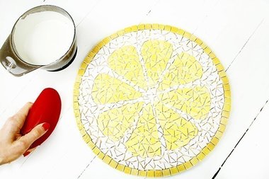 Je fais de la mosaïque avec Créalia – thème citron 
