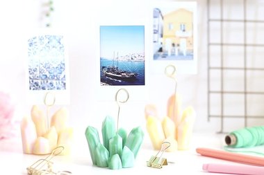 Porte-photo effet cristaux en Fimo®  