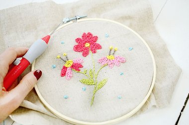 Je découvre le punch needle avec Créalia 