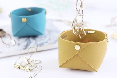 Vide-poche en pâte Fimo®​ effet cuir Leather Effect 