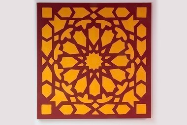 Tuto toile façon moucharabieh à la peinture acrylique Flashe Lefranc Bourgeois 