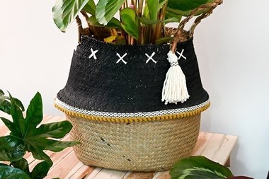Panier cache-pot à customiser 