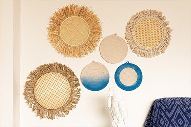 Hoop Art - Décoration murale tendance vannerie 