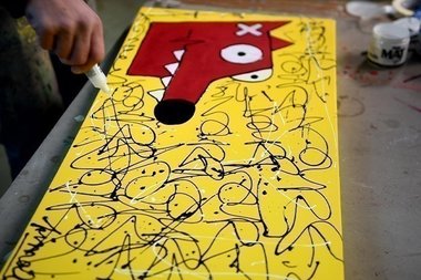 Graff en live - Projet Pébéo