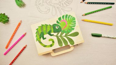 Tuto valisette d’artiste caméléon 