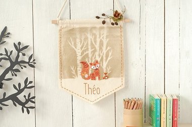Fanion tissu Renard 