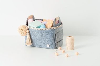 Panier de rangement pompons 
