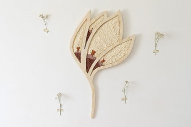 Fleur en broderie punch needle