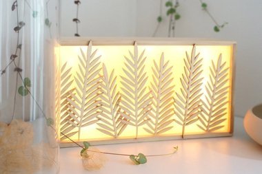 DIY boîte lumineuse avec une boîte à mouchoirs