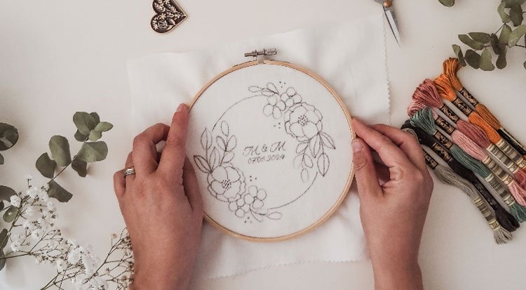 Kit de broderie sur tambour - Plantes d'intérieur - Vervaco