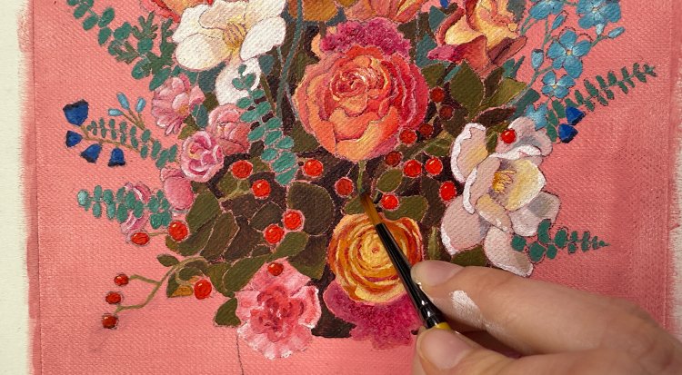/content/dam/cultura-one/les-tutos/2025/tendances---inspi-2025/tuto-bouquet-de-fleurs/TUTO_CMS_6_Tuto bouquet de fleurs en peinture acrylique avec Daler Rowney.jpg