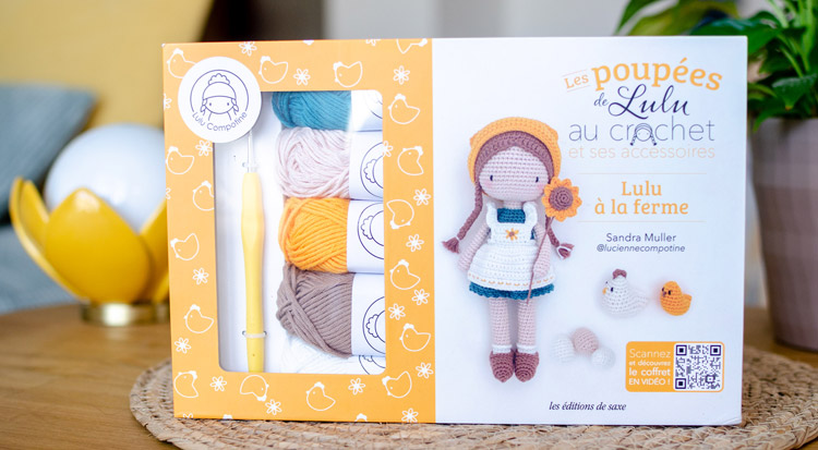 Coup de cœur - Coffret Les poupées de Lulu au crochet - Lulu à la ferme
