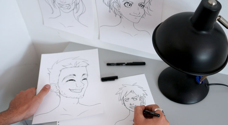 Dessiner les expressions du visage des personnages manga | Cultura