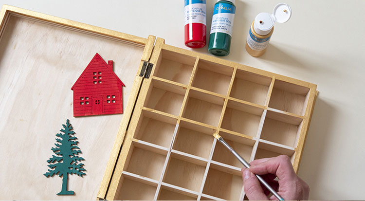 Tuto calendrier de l'Avent livre en bois | Cultura